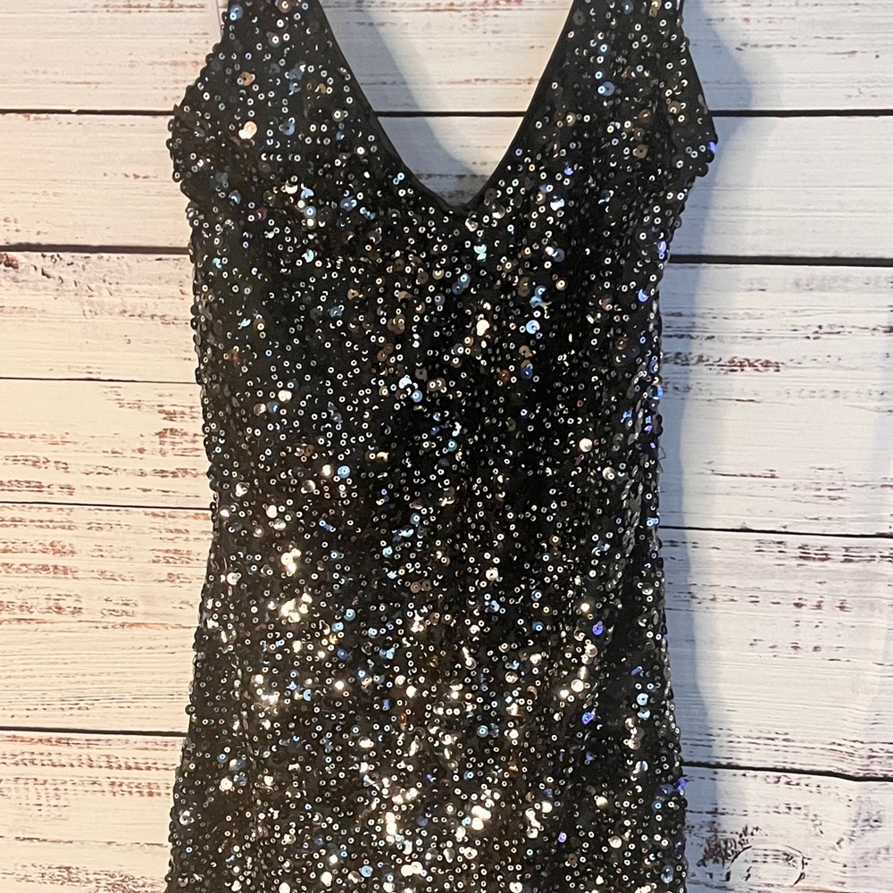 Lulus Force of Fashion Black Backless Sequin Mini Dress - Picture 5 of 9
